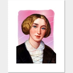 English Novelist George Eliot illustration Posters and Art